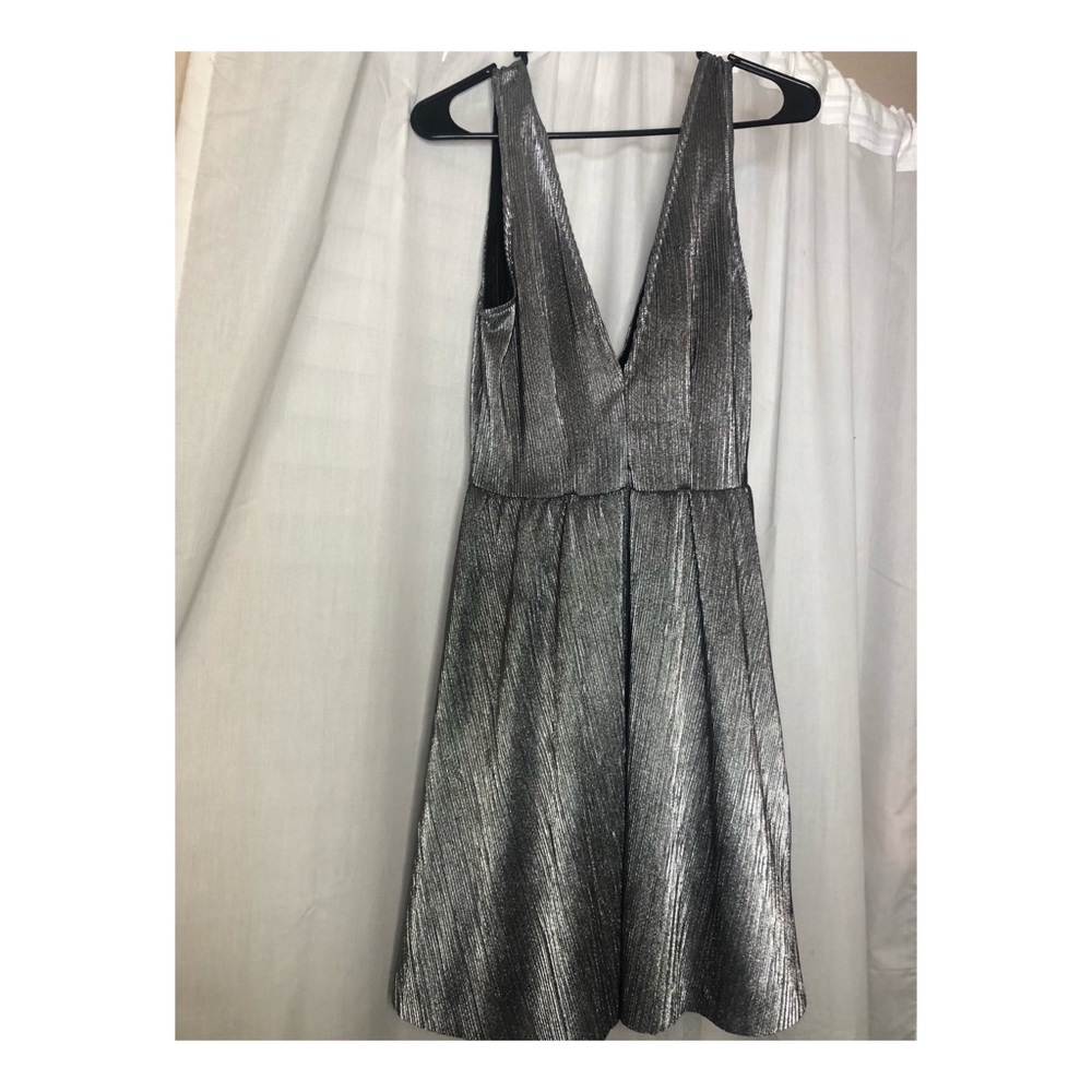 Silver party dress